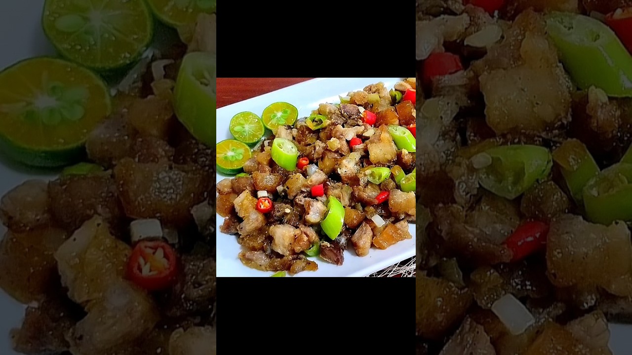 CRISPY PORK SISIG RECIPE! #shorts #porkrecipe #howtomakesisig #easyrecipe