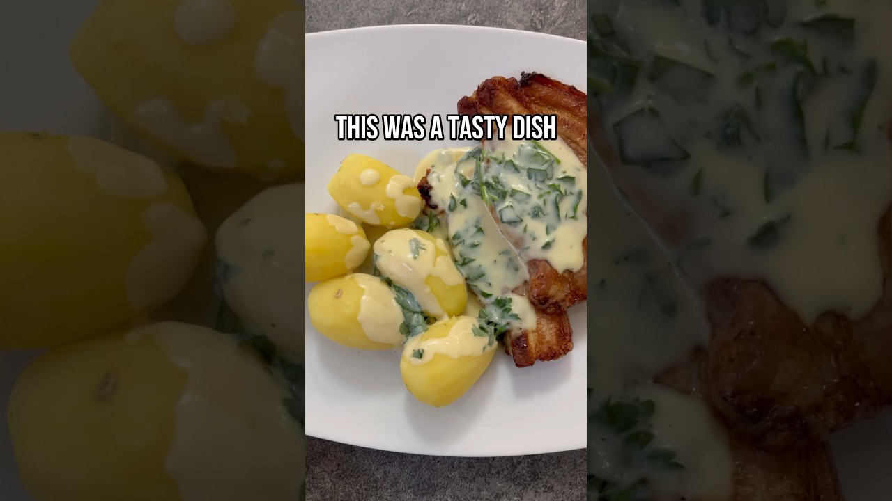 DENMARK | Roast Pork with parsley sauce #recipes