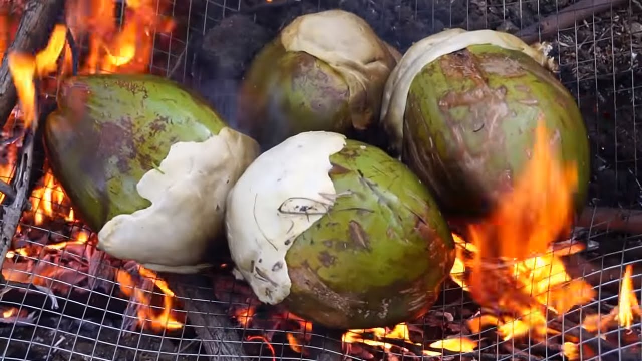 Coconut Chicken – Cooking Chicken In green Coconut In My Village – Healthy Chilli Chicken Recipes