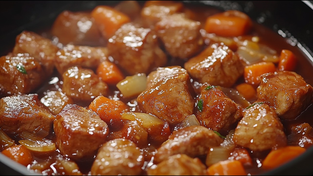 God, it’s delicious! Pork recipe in an incredibly delicious sauce!