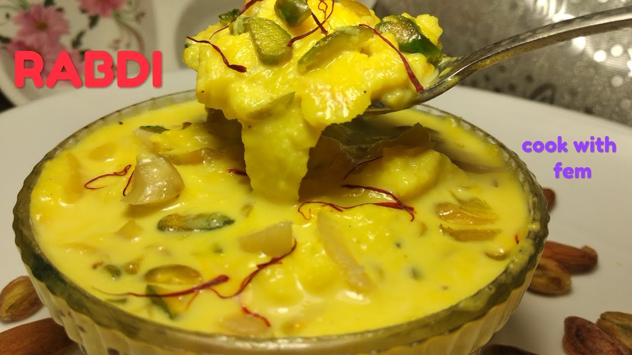 Lachedaar Rabdi Recipe | लच्छेदार रबड़ी – Eid Special Dessert/How To Make Rabdi At Home With Eng Sub