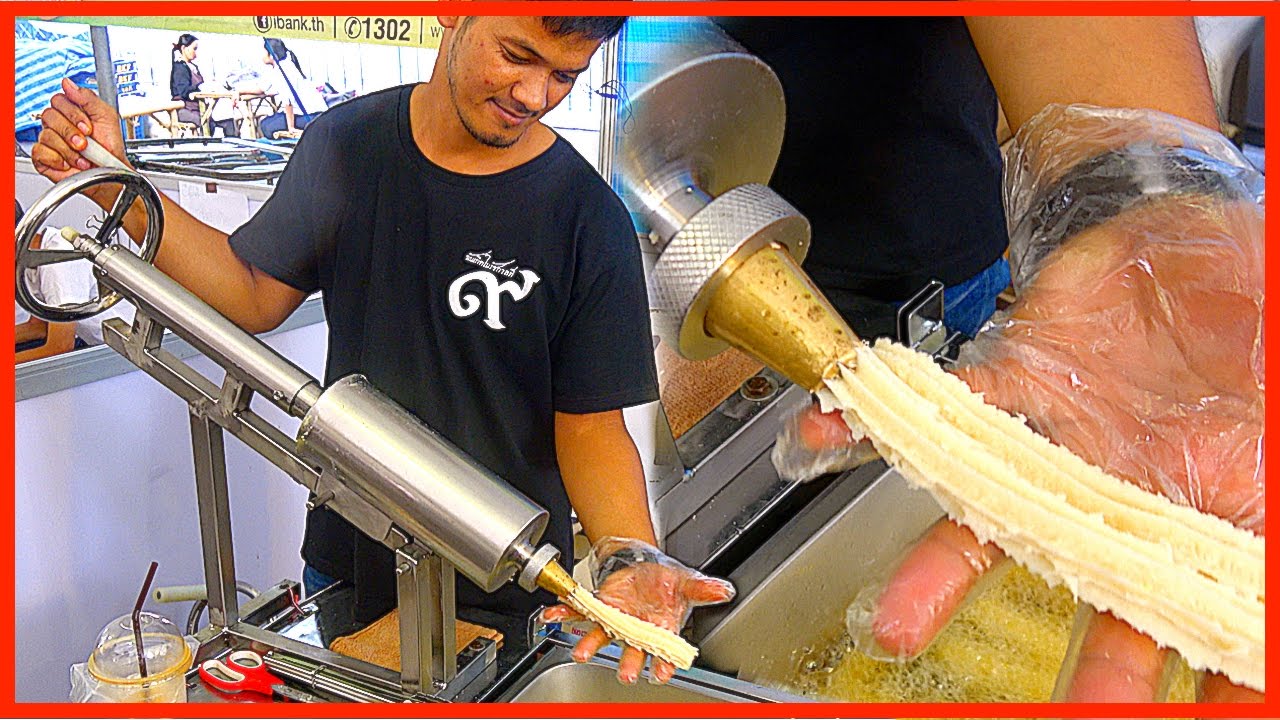 Street food – Magic Making Machine Doughstick with Teh Tarik in Dessert Event