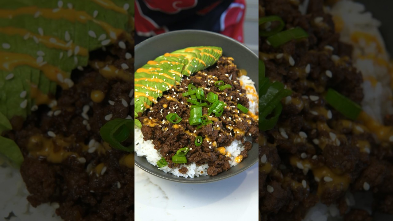 Easy & Healthy Ground Beef Rice Bowls
