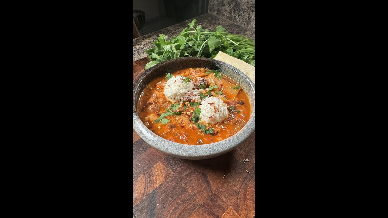 Spicy Vodka Sauce Lasagna Soup