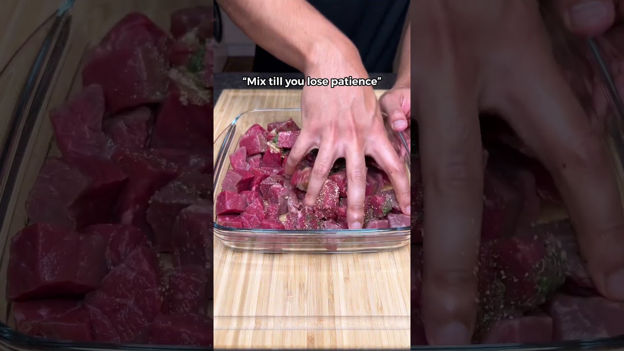 TASTIEST High Protein Garlic Butter Steak Bites & Crispy Potatoes ONLY 480 CALS #recipe #weightloss