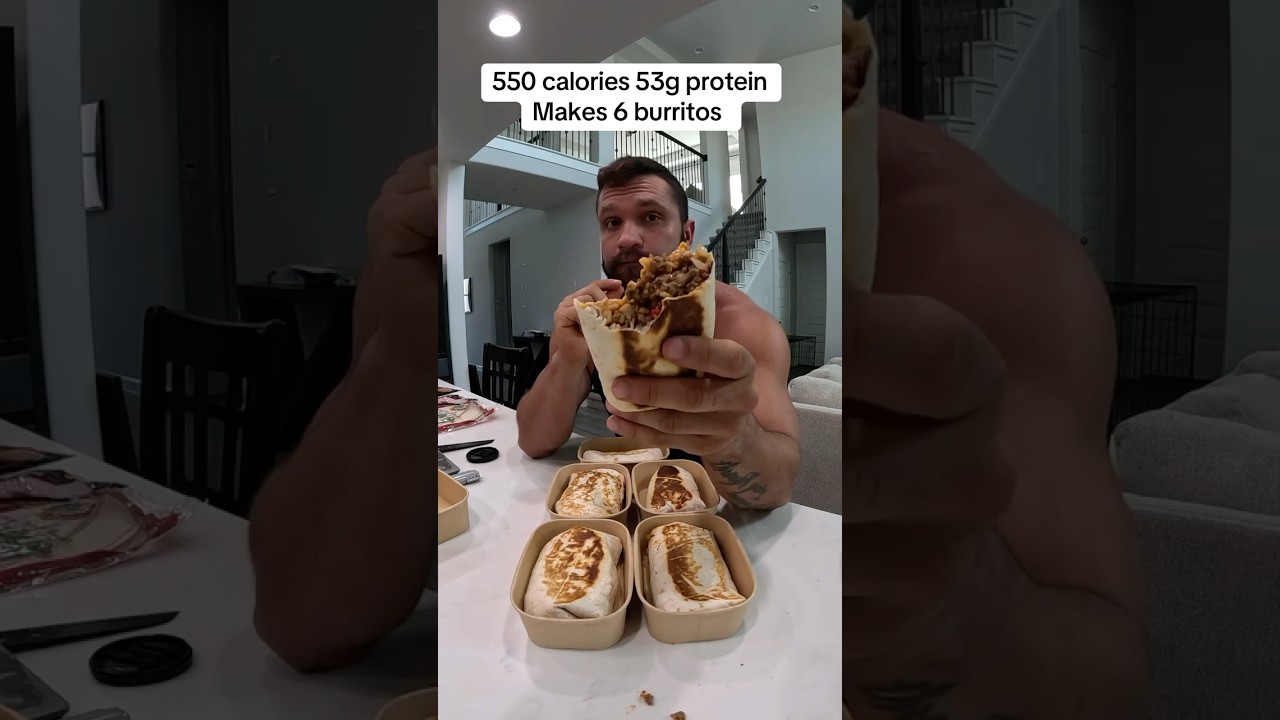 High protein, beefy cheesy burritos #madprotein #highproteindiet #cooking