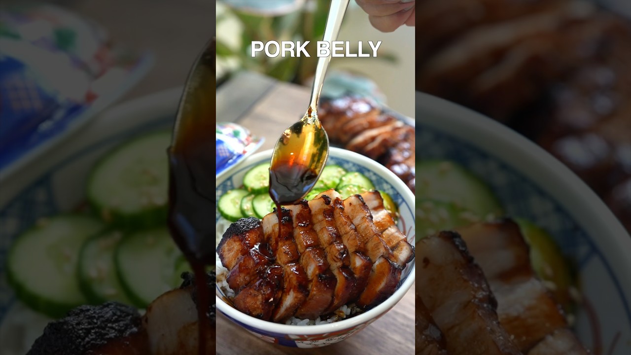 HONEY GLAZED PORK BELLY (AIR FRYER)