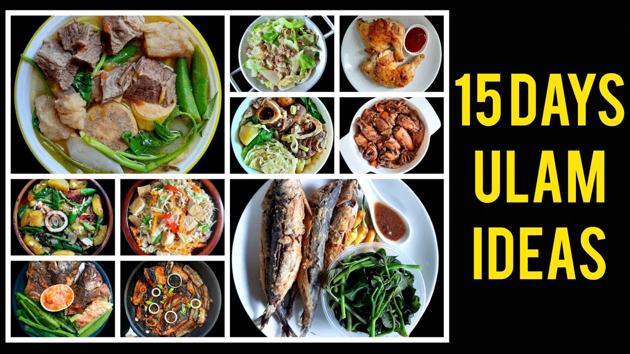 15 DAYS ULAM IDEAS /SINIORAJUANS KITCHEN / EASY RECIPE