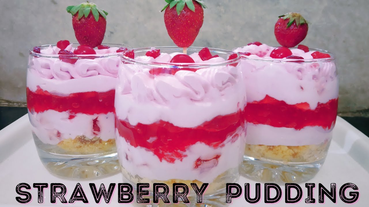 20 Minutes Dessert Recipe for Iftar | Quick and Easy Strawberry Pudding Recipe | Iftar Desserts