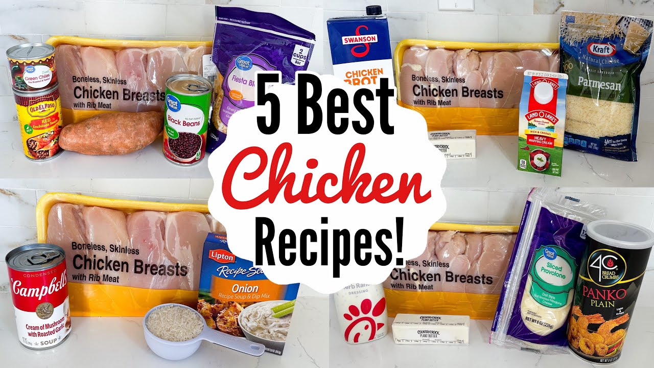5 BEST & EASIEST CHICKEN RECIPES | Fast Tasty Chicken Dinners You’ll Make On Repeat! | Julia Pacheco