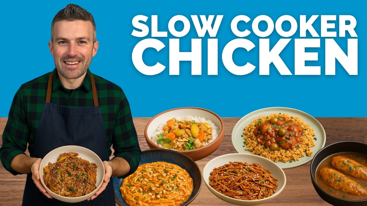 5 Easy Slow Cooker Chicken Recipes: Family Friendly & High Protein