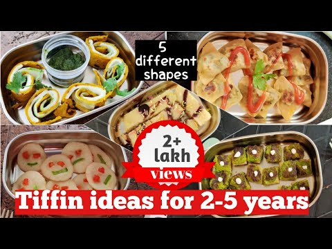 5 nutritious Tiffin recipes for toddlers|Tiffin ideas for 4 years old|Indian tiffin box ideas 4 year