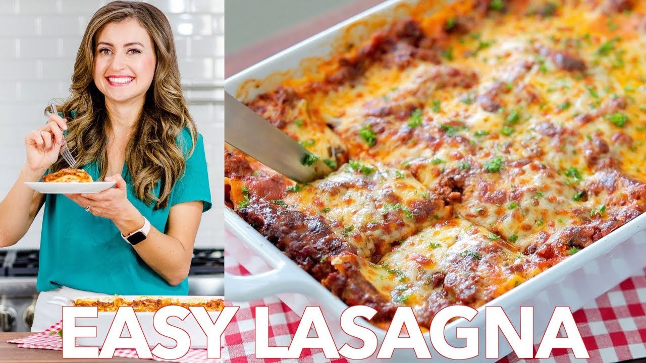 Beef Lasagna Recipe | Easy Dinner | –  Natasha’s Kitchen