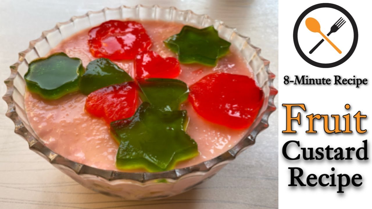 Fruit Custard Recipe || Easy Dessert Recipes || Ramadan Recipes || By 8-Minute Recipe