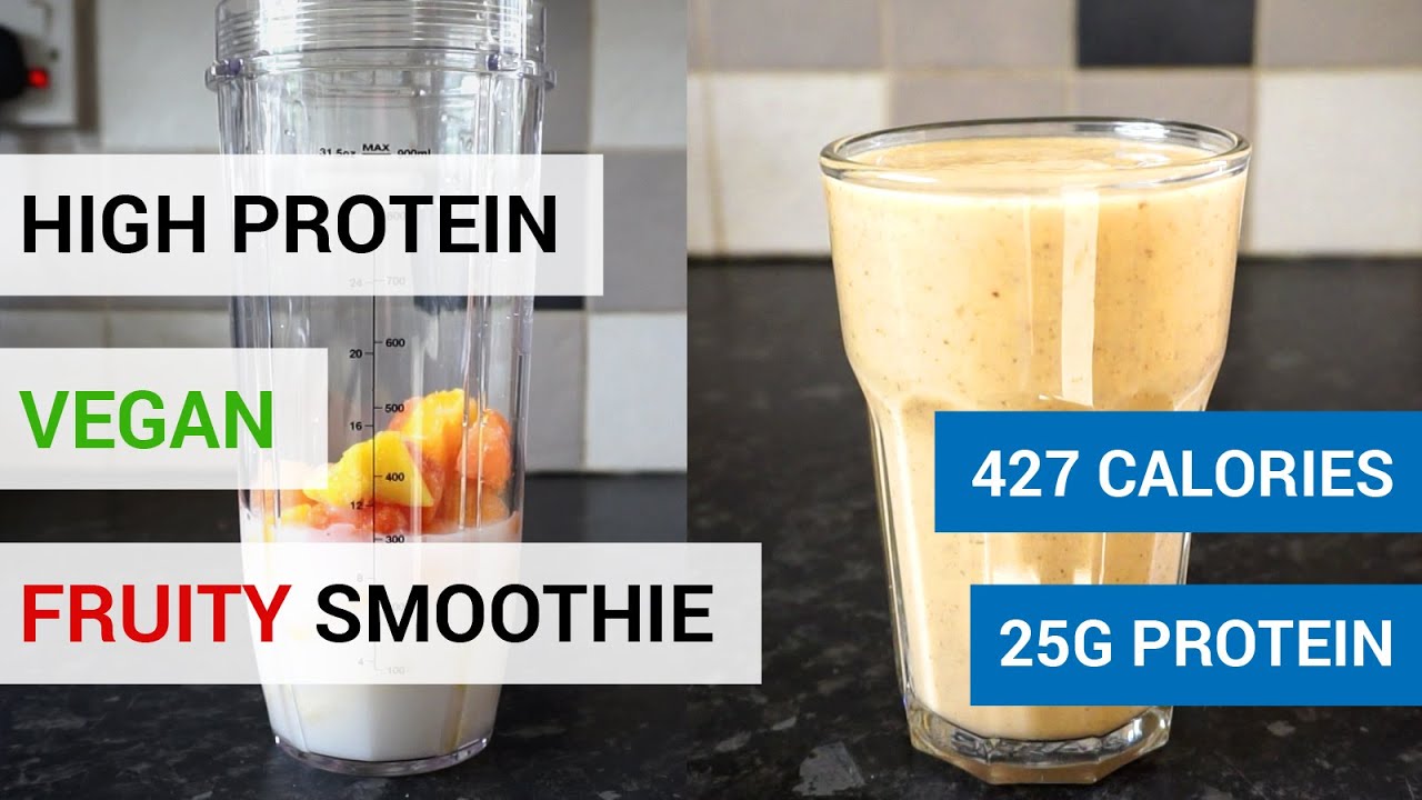 Fruity High Protein Smoothie Recipe | Vegan | Bodybuilding