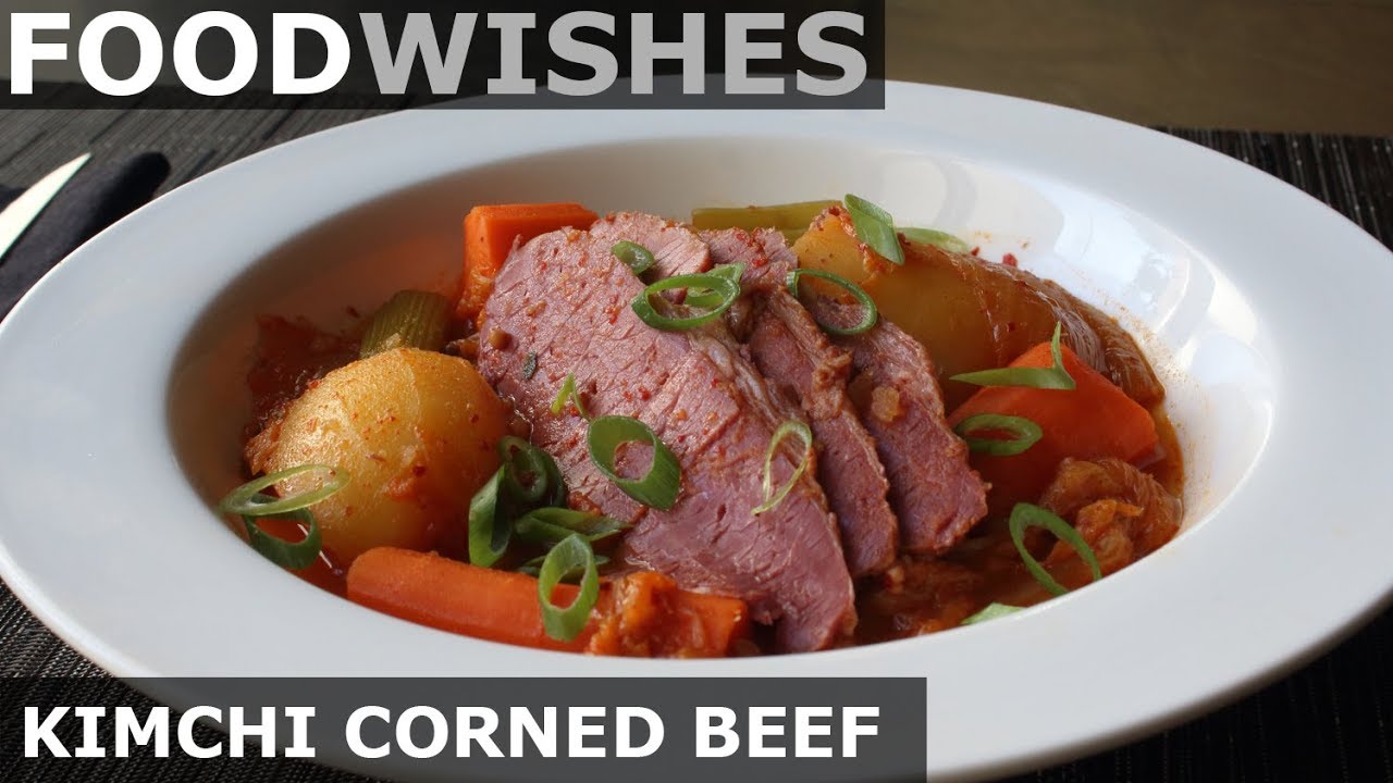Kimchi Corned Beef – Food Wishes – St. Patrick’s Day Recipe