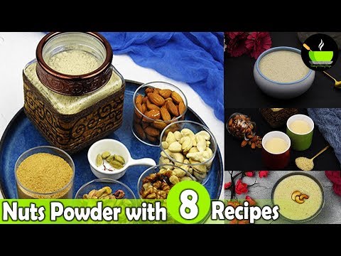 Nuts Powder With 8 Recipes ( For 1+ Toddlers & Kids ) | Weight Gaining Recipe For Kids | Baby Food