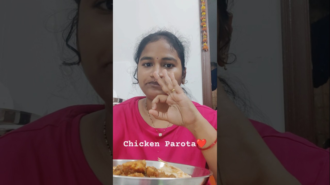 dhaba style ❤️Chicken Parota on a comp-off day #food #shortsfeed #trending #viral