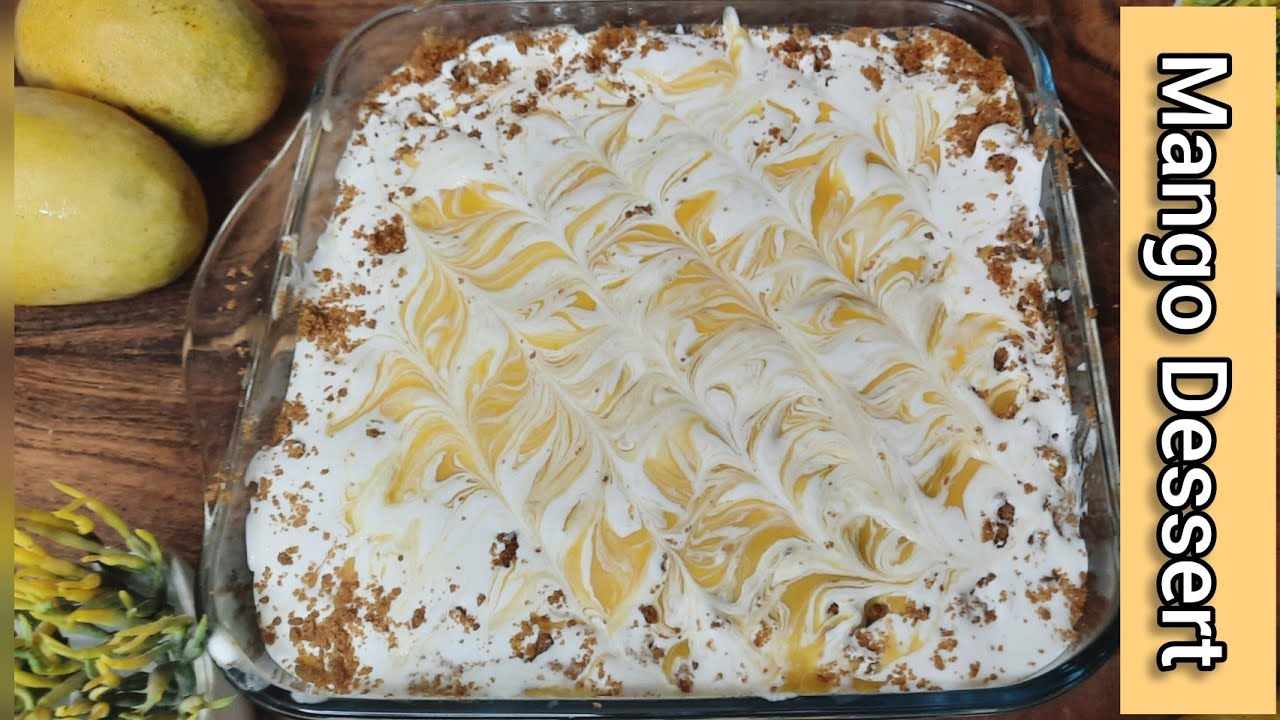 5 mint Mango Dessert Recipe – 3 ingredients Recipe – Creamy Mango delight #shorts