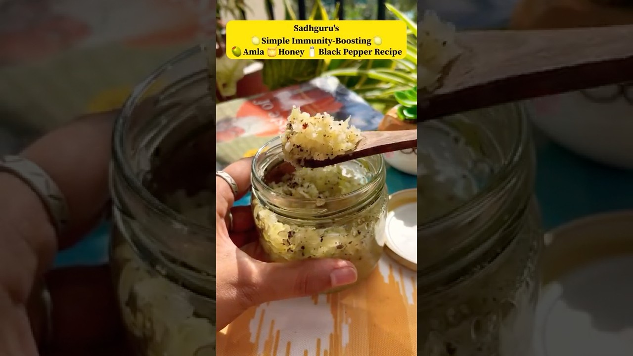 Sadhguru’s Simple Immunity Booster | Amla + Honey + Black Pepper | Ancient Ayurvedic Remedy #recipe