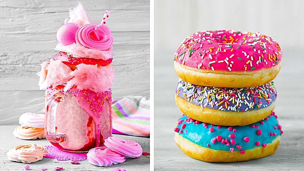Simple Colorful Dessert Recipes || How to Make Yummy Cakes, Donuts, Cocktails, Cupcakes