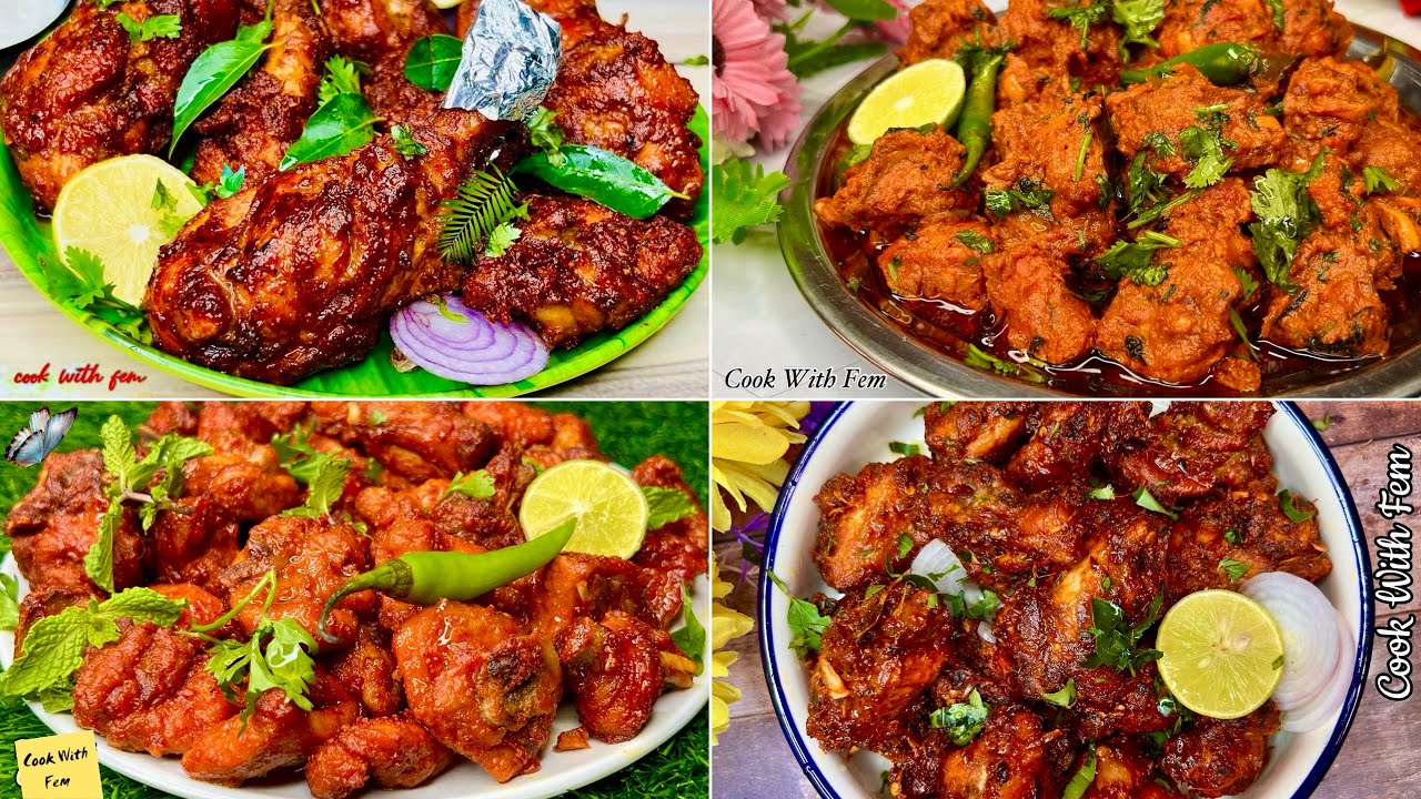 Super SUNDAY PARTY Special – 4 Best Chicken Starters From Cook With Fem – Enjoy Chicken Recipes