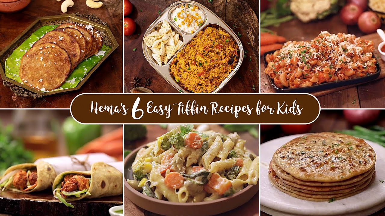 Tiffin Recipes for Kids | Quick and Easy Tiffin Ideas | Monday to Saturday Kids Breakfast Recipes