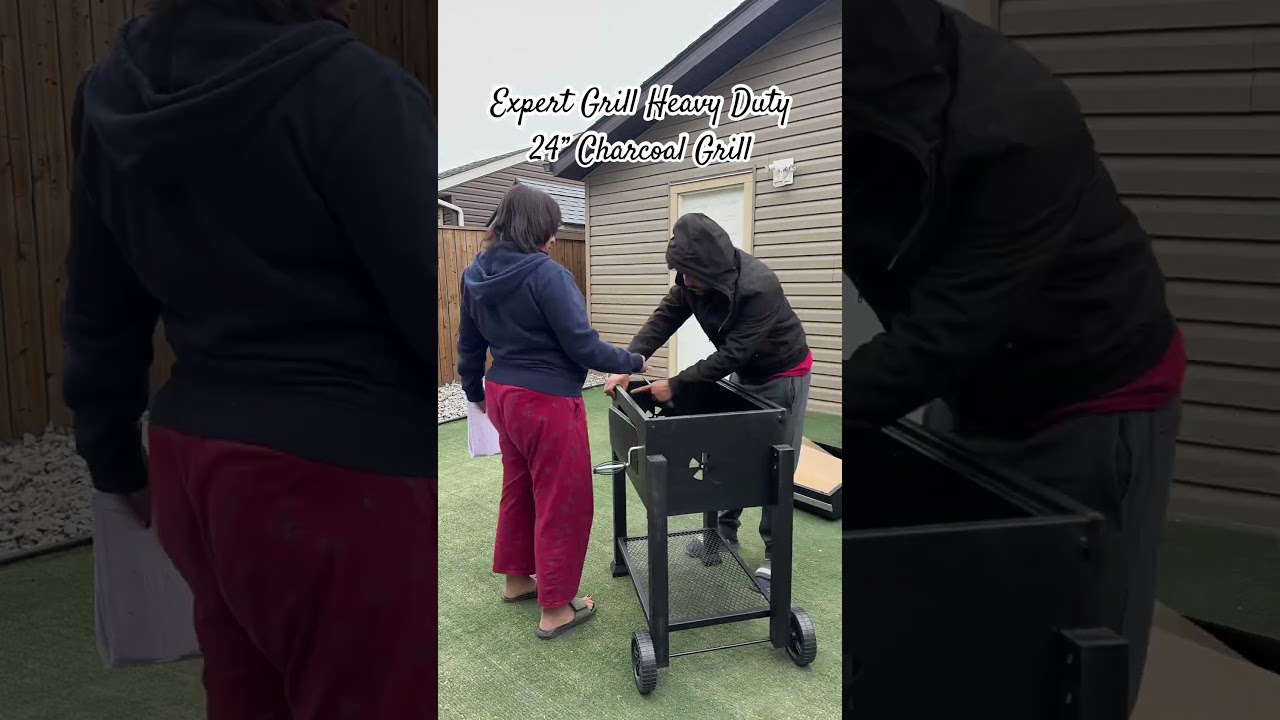 Setting up Expert Grill Heavy Duty 24” Charcoal Grill (Walmart) #bbq  #charcoalgrill #expertgrill