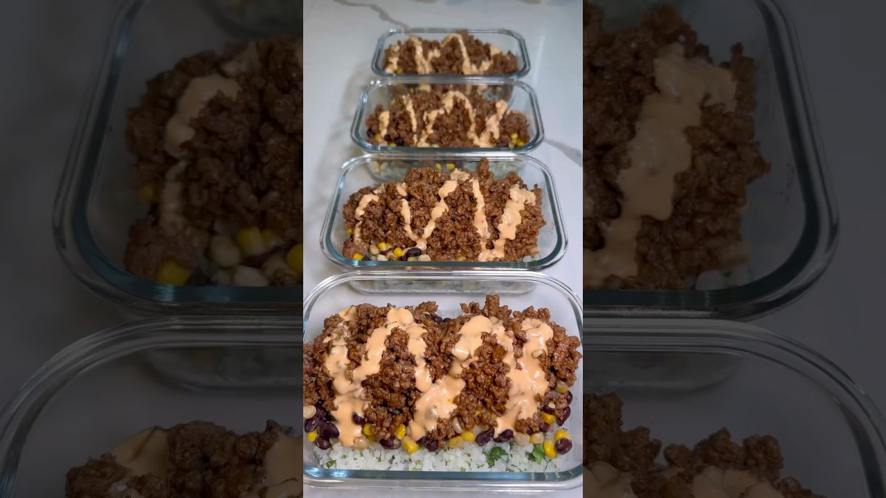 Beef and Rice Taco Bowls