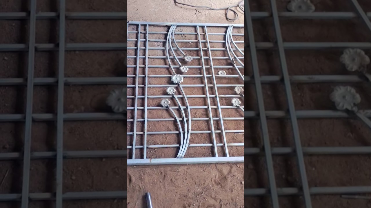 simple entrance main door photo slideshow photo # flower design grill # upvas window design grill