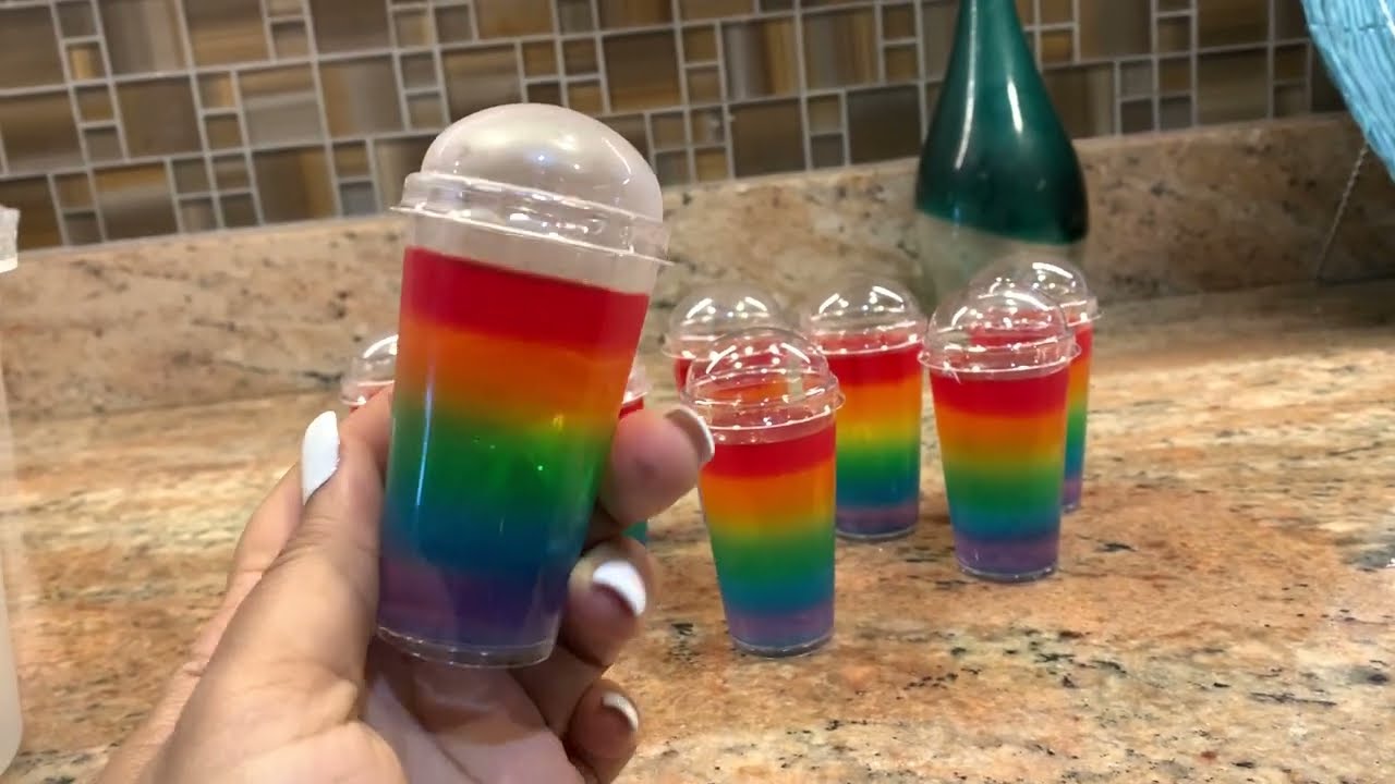 Make Rainbow Layered Jello Shots (Spiked or Non-Alcoholic)