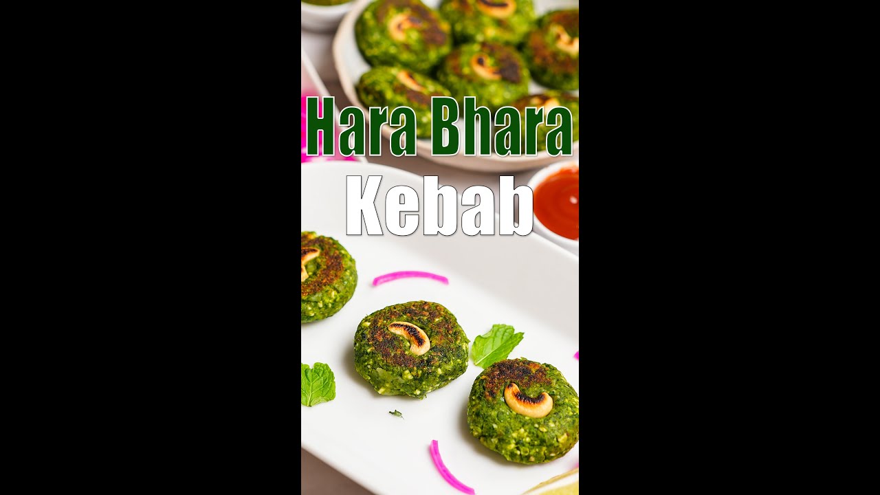hara bhara kebab on tava recipe #tarladalal #harabharakebab #shorts #foodshorts