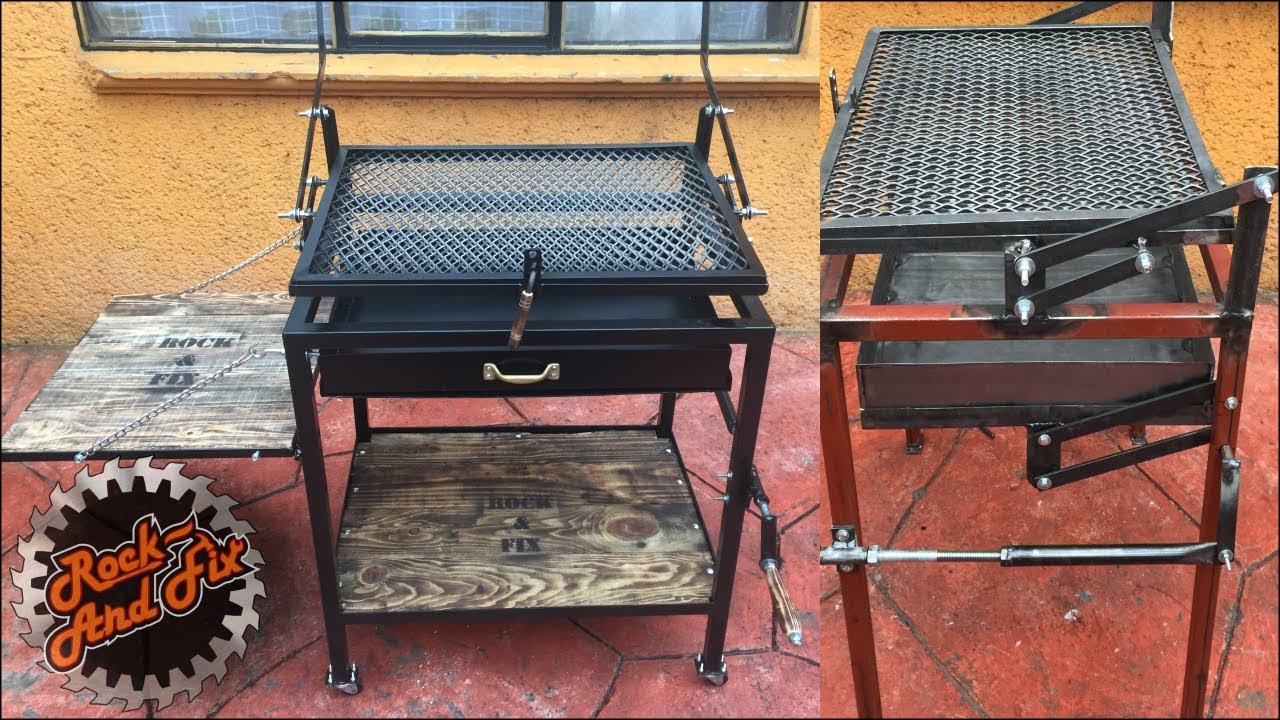 Como hacer una Parrilla Giratoria paso a paso | Homemade Rotating Grill