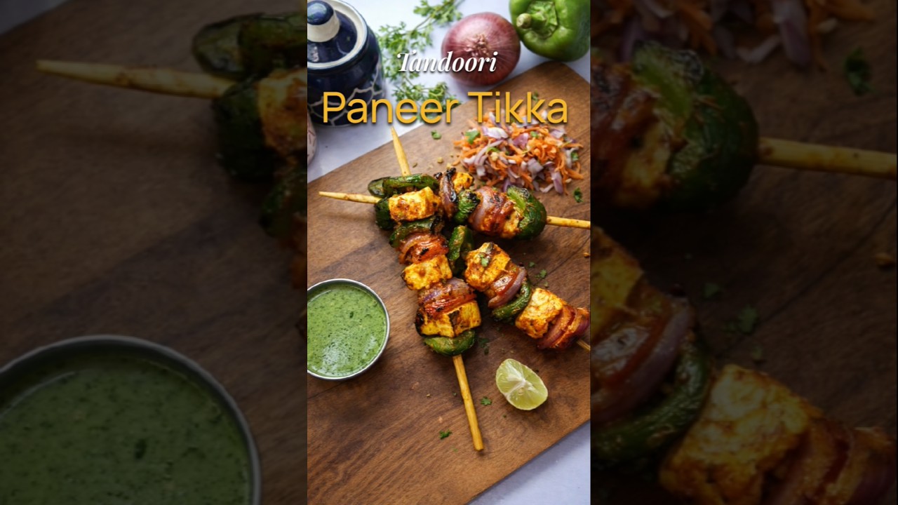 Paneer Tikka on Tawa | No Grill No Oven #shorts #food #cooking #paneertikka #paneer #viral #trending
