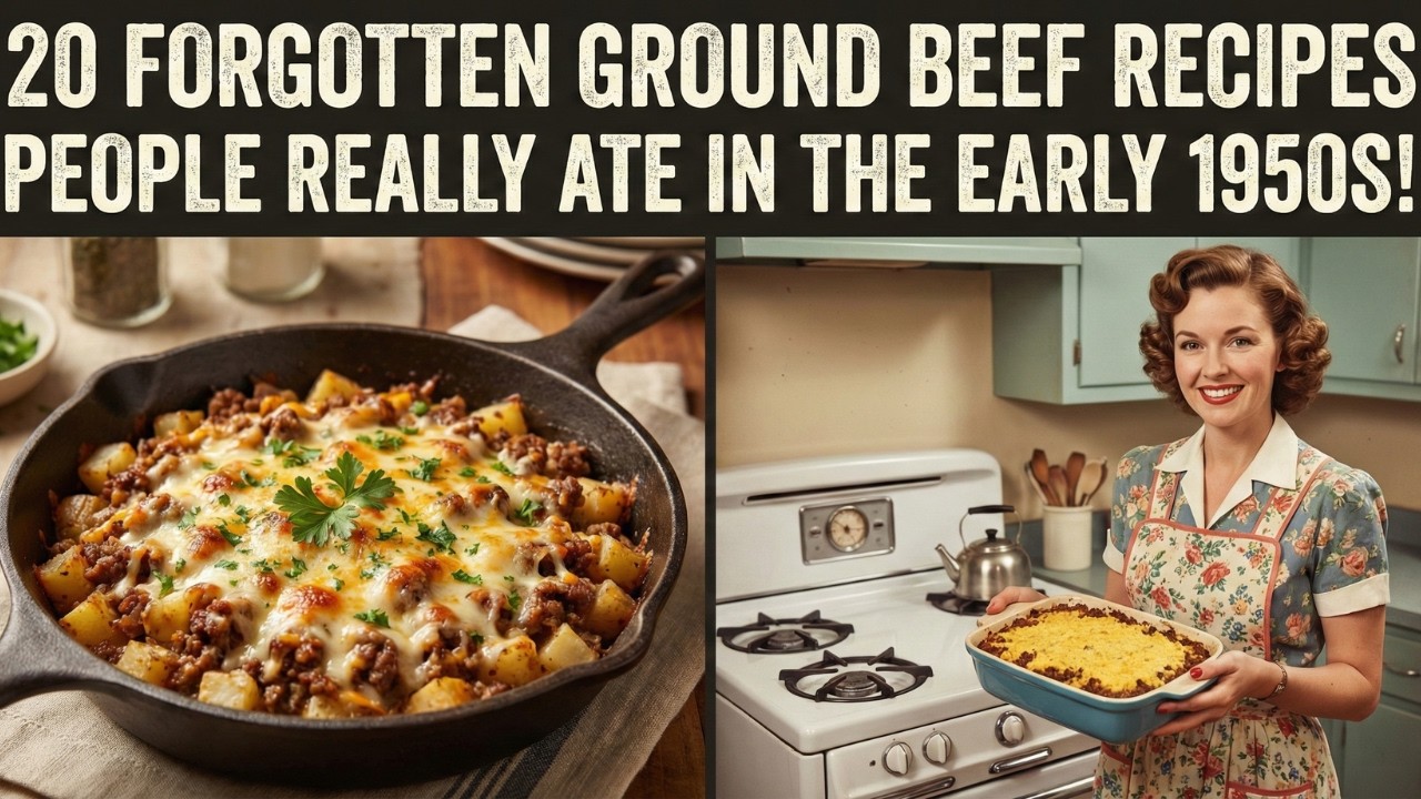 20 Forgotten Ground Beef Recipes People Really Ate in the Early 1950s!