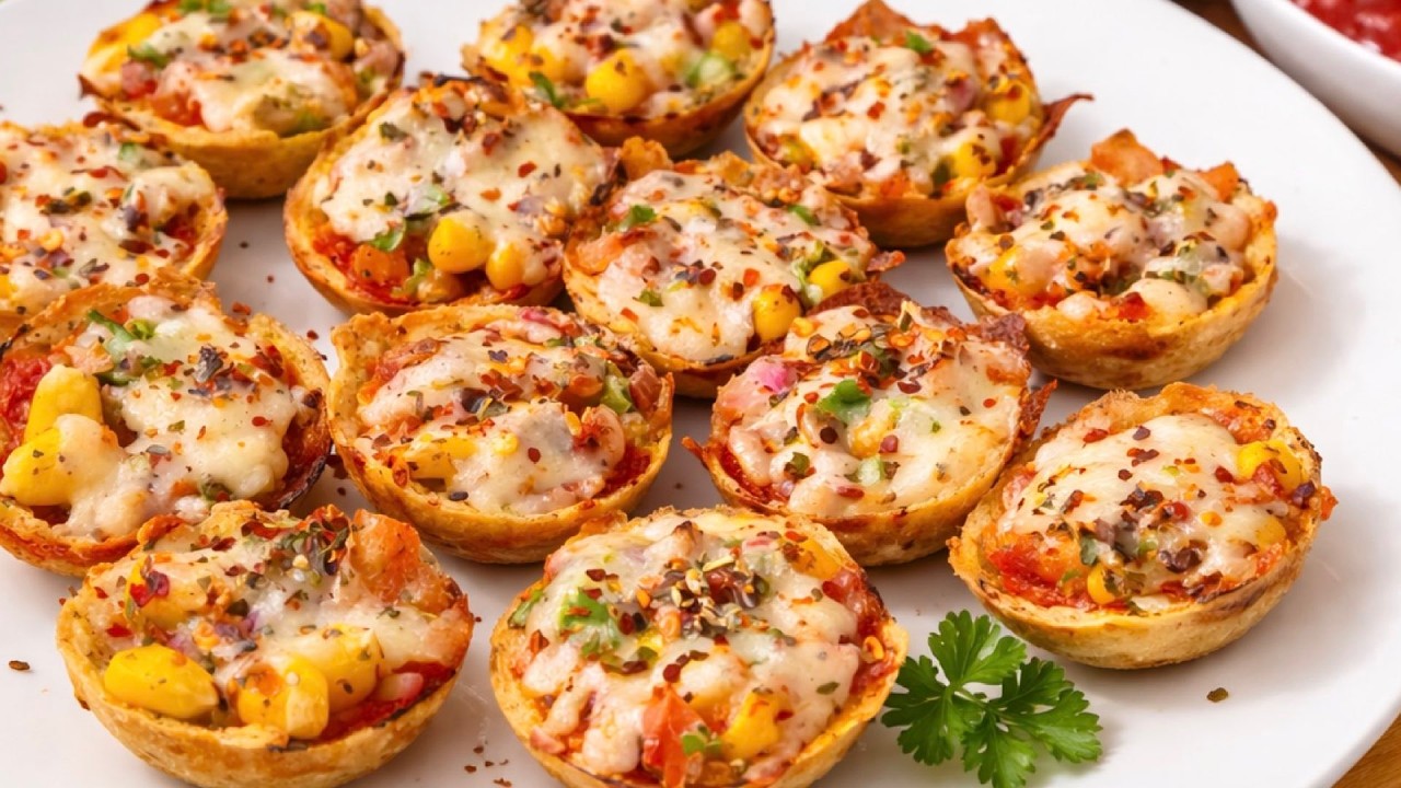 5 Minutes High Protein Pizza Bites | Healthy Kids Lunchbox Ideas | Tiffin Recipes | Breakfast Recipe
