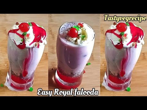 Classic Royal falooda recipe with homemade jelly | Easy faluda | Summer dessert recipes