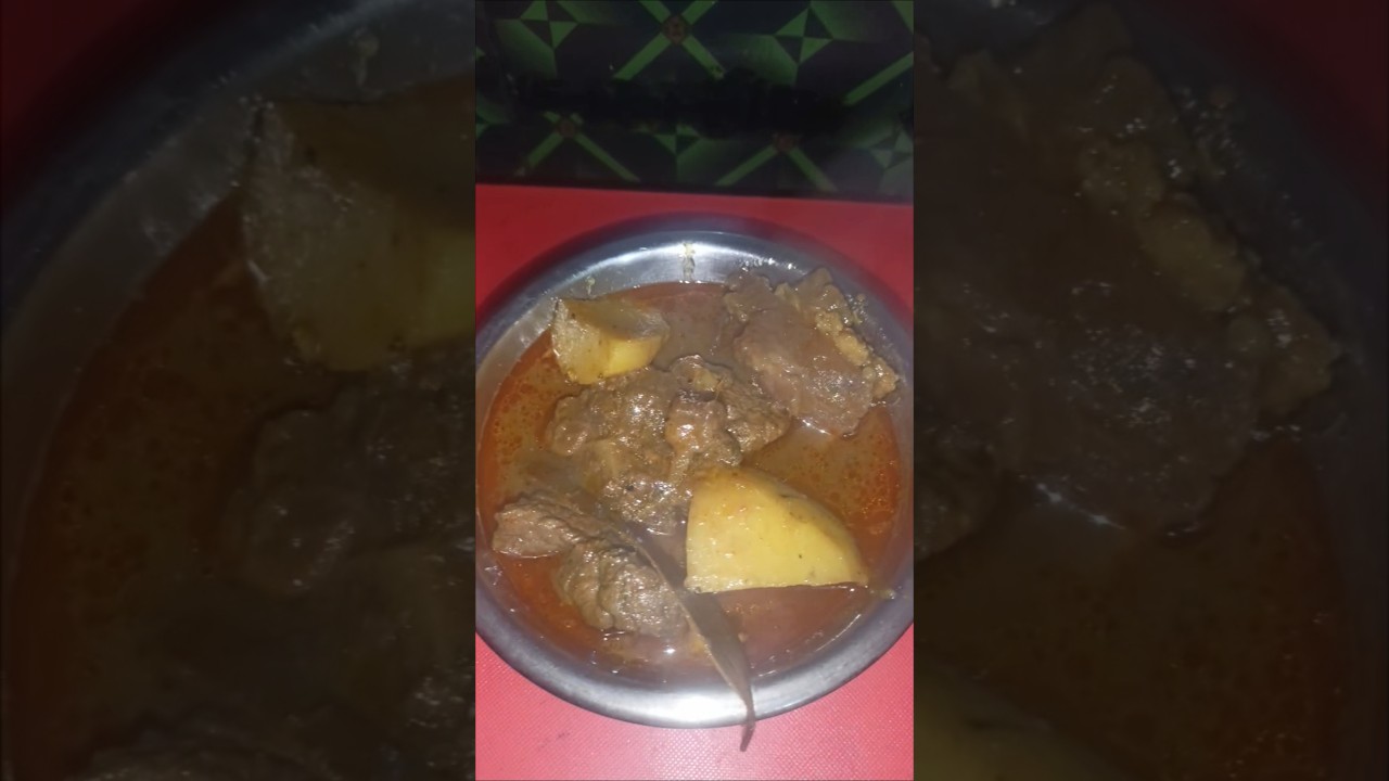 Gosht Ka Salan | Original Aloo Gosht Recipe | Easy Beef Curry with Shorba#shorts #ytshorts