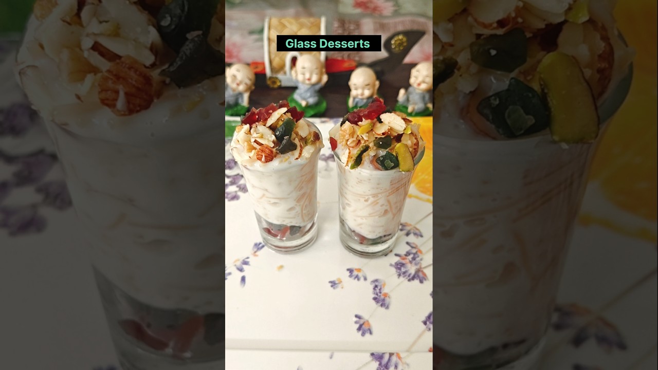 Holi Party Dessert Recipes -Mini Shot Glass Meetha #shorts #shortsfeed #holispecial #youtubeshorts