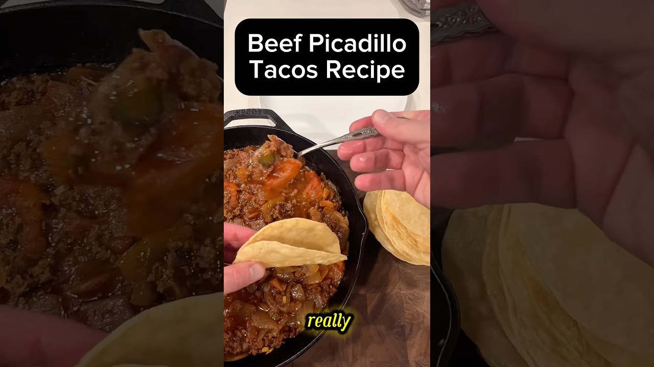 How to Make Beef Picadillo Tacos | Easy Ground Beef Recipe