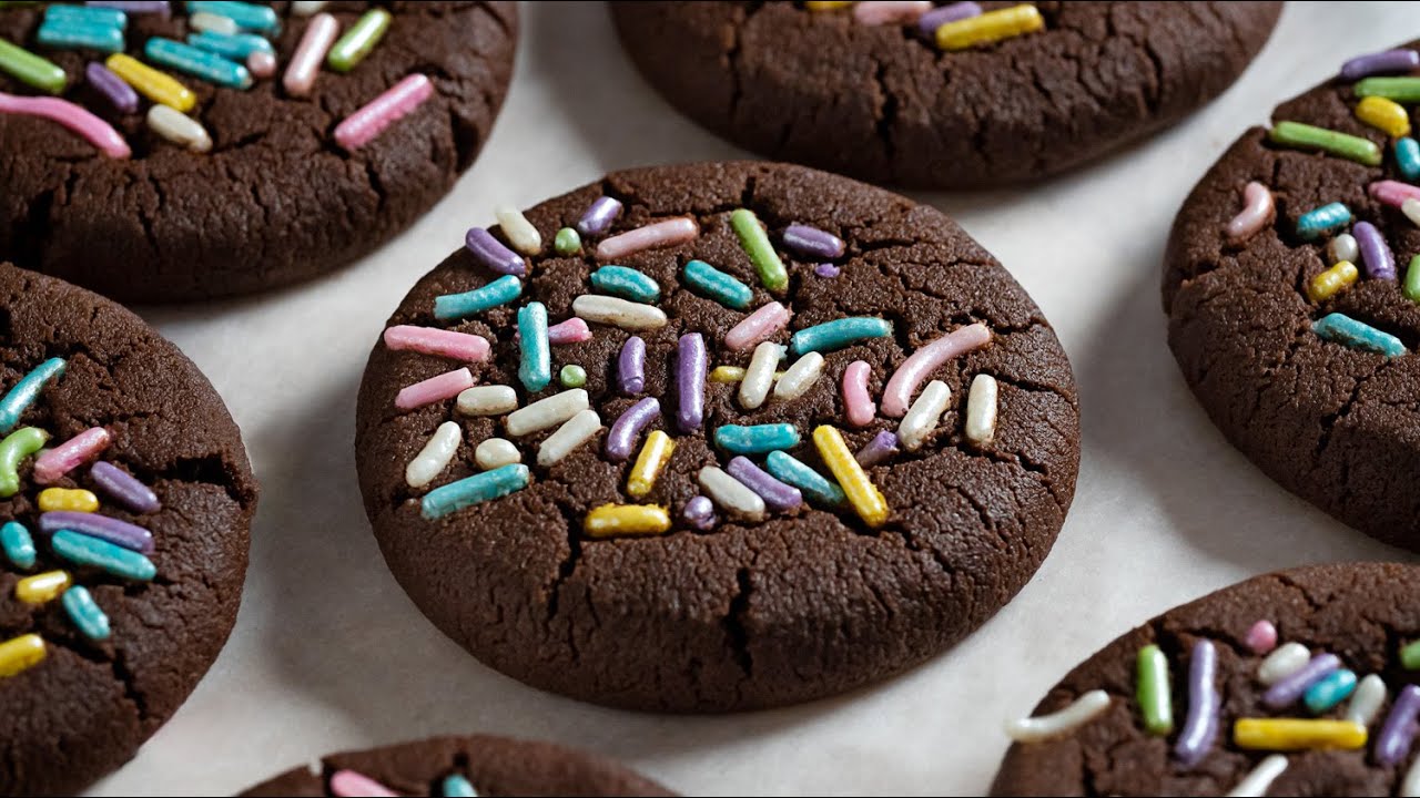 4 Ingredient Chocolate Cookies – Dished #Shorts
