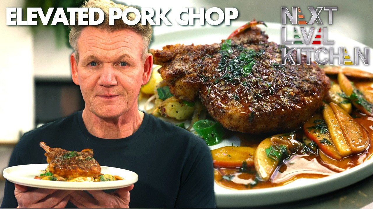 Gordon Ramsay Cooks Up A Delicious Shake And Bake Pork Chop