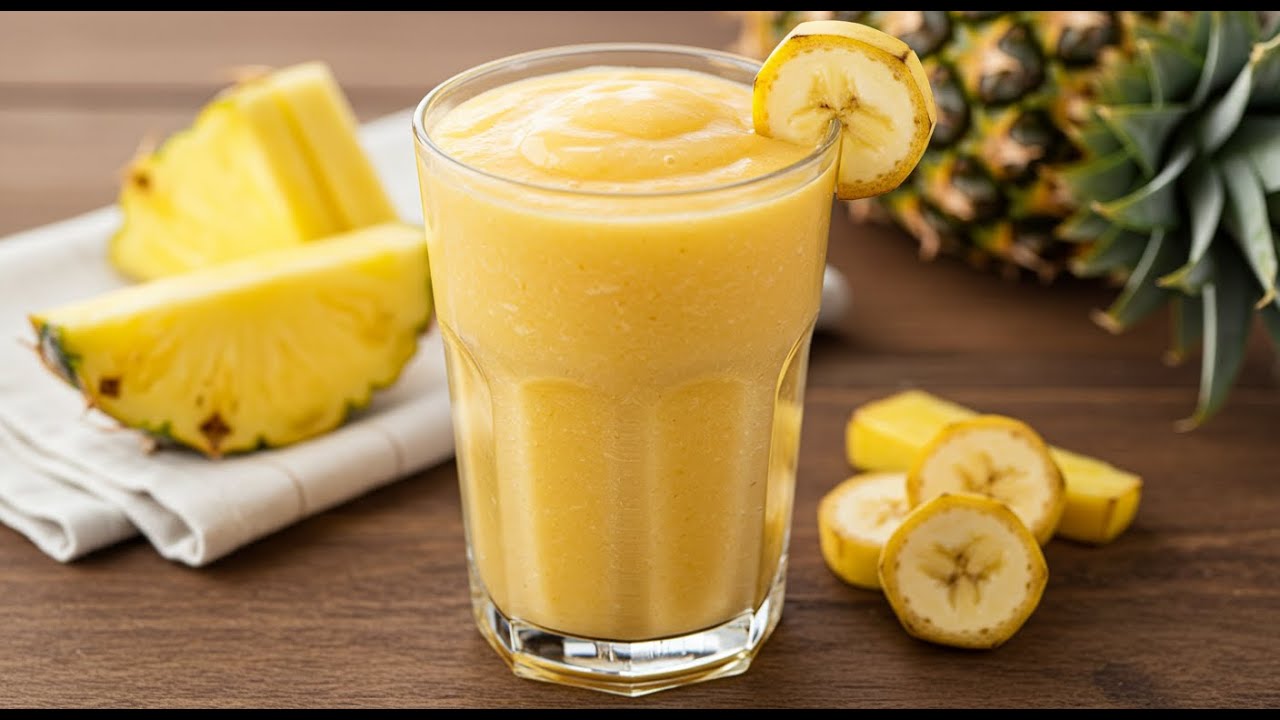 How To Make Yummy Pineapple Banana Smoothie – Pineapple Banana Smoothie Recipe