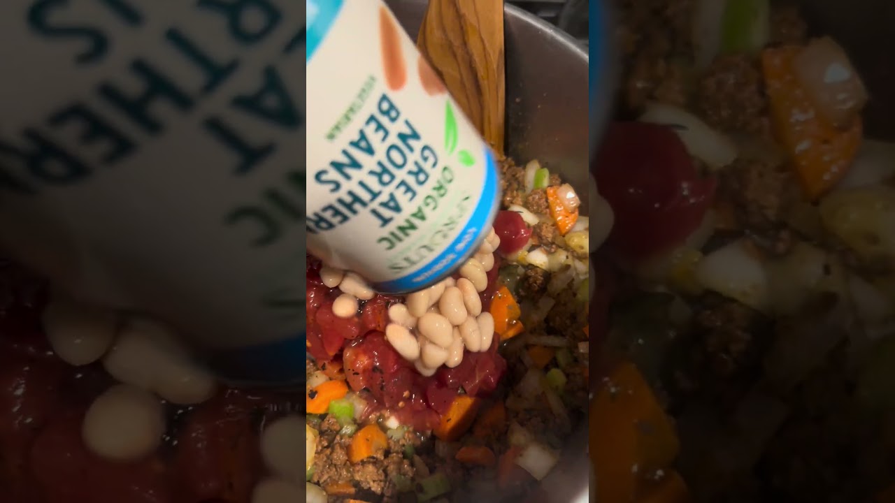 Loaded Beef Pasta Fagioli Recipe with Kale, White Beans & Lemon