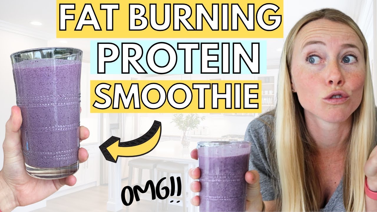 THE BEST BLUEBERRY SMOOTHIE | My Daily Fat Burning, High Protein Smoothie Recipe!