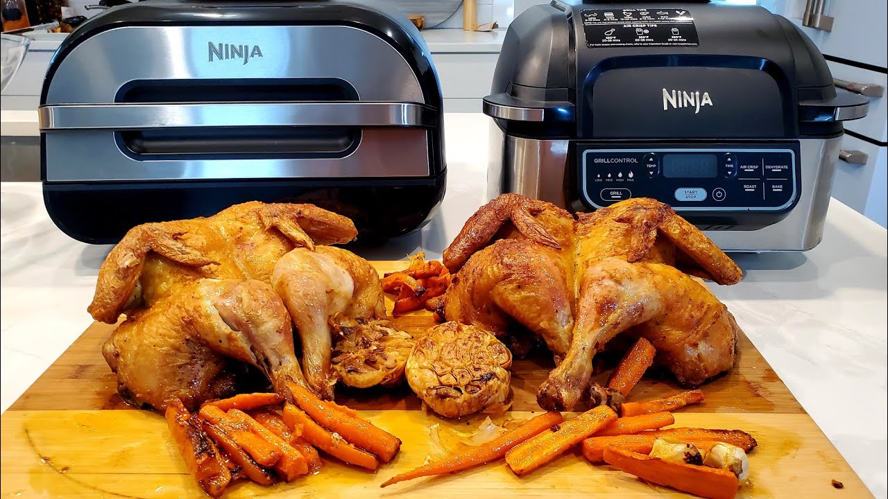 Original Ninja Foodi Grill VS Ninja Foodi Smart Grill XL Spatchcock Chicken Battle