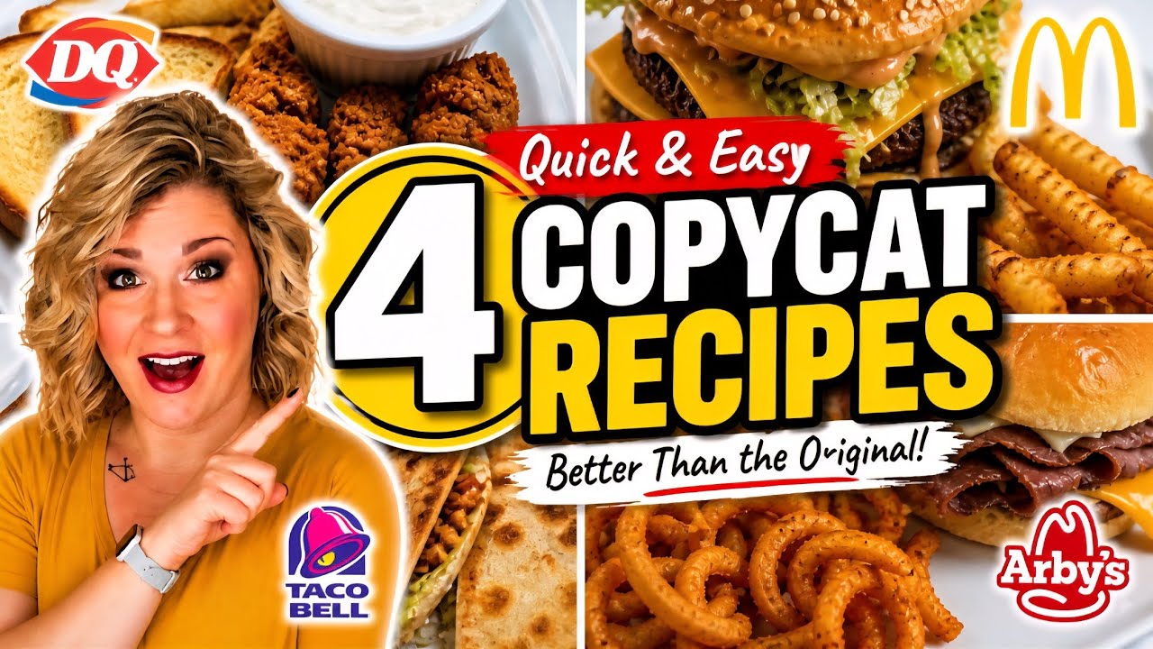 4 COPYCAT Fast Food Recipes You Can Make at Home!
