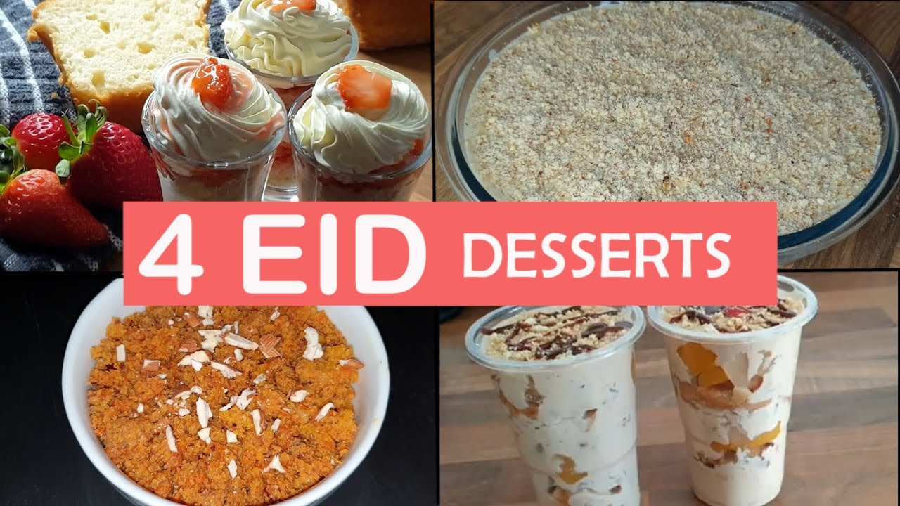 4 Easy Eid Dessert Recipes By Kitchen With Ambiha  (Eid Special Recipes)