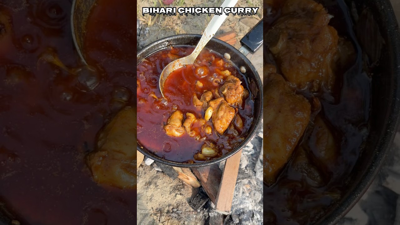 Bihari chicken curry | Pahadi meat diaries | Chicken recipes || mountain view #food #cooking #reels