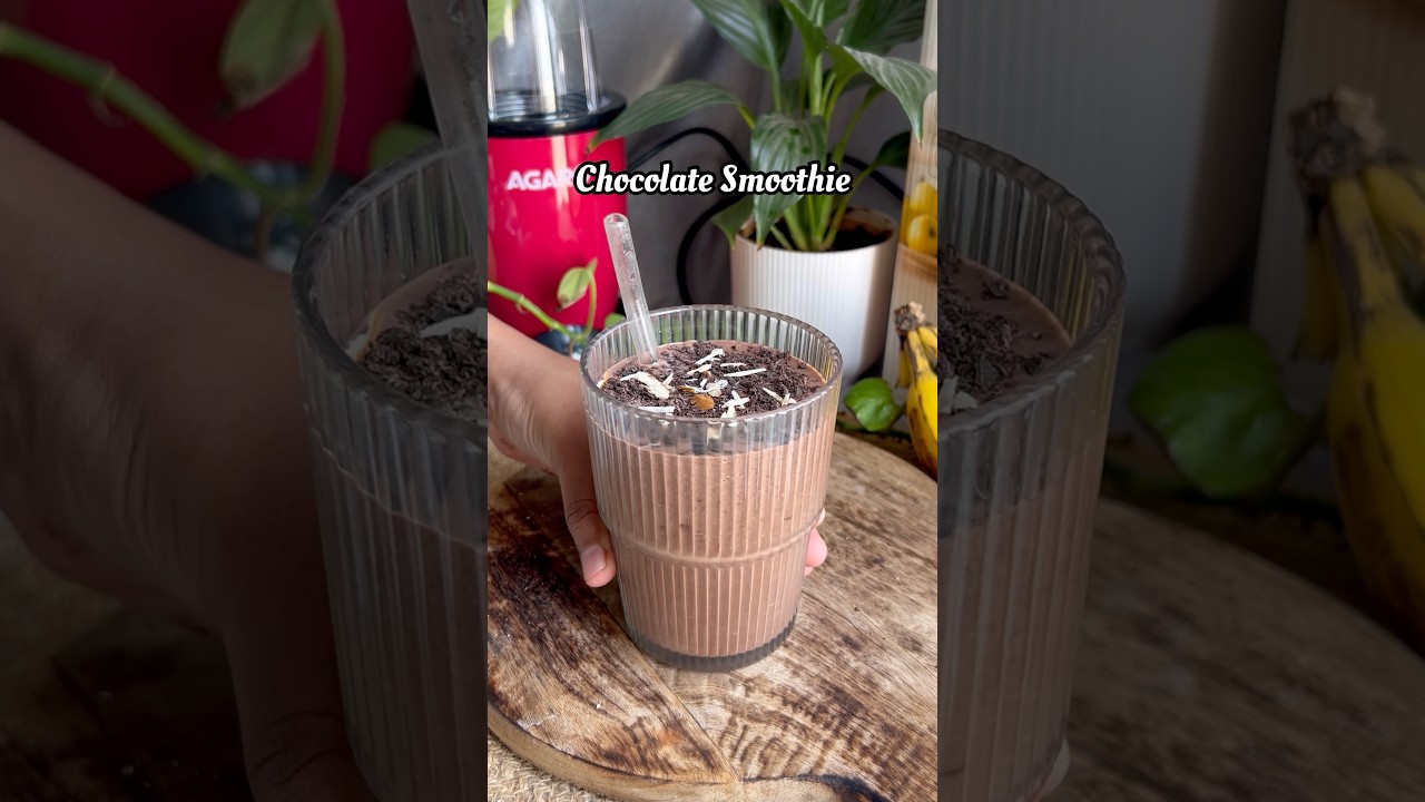 Chocolate Smoothie | Healthy chocolate recipe | Healthy breakfast ideas | post workout meal